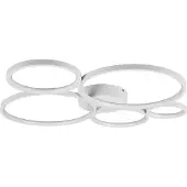 TRIO Lighting LED taklampa Rondo, dimbar, Vitt / opal, Vardagsrum / matsal, Metall, Modern, LED-taklampa