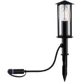Paulmann Plug & Shine Classic Lykta spiklampa 94323, dimbar, Svart, Metall