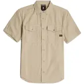 G-Star för män. D19751-D454-D848 Marine Slim Skjorta beige (L), Casual, Kort ärm, Ekologisk bomull, Hållbar