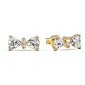Pandora Timeless Bow 14k gold plated örhänge 263507C01