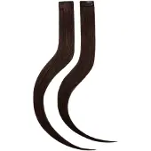Rapunzel of sweden Single Invisible Clip-ins Straight / 2 pieces 2.3 Chocolate Brown 40 cm Löshår 10 g