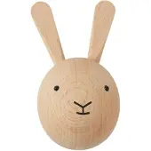 OYOY Knopp - 8x4x4 cm - Mini - Rabbit - Natur - - One Size - Knopp