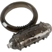 You2Toys - silikon penisring med vibration - svart