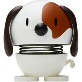 Hoptimist Baby Dog - 7 cm - Vit/Brun - - One Size - Prydnadsfigur