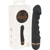 You2Toys - vibrator med räfflor - böjbar - svart