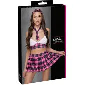 Cottelli - skoluniform set för kvinnor - rutigt - rosa