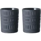 Nachtmann Ethno Whisky Tumbler Black 30,4cl 2-p - Whiskeyglas & Cognacglas Kristall Svart