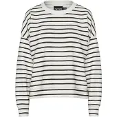 Pieces Sweatshirt 'Chilli' svart / off-white