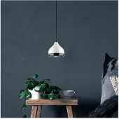 Opviq Hänglampa Yildo 6868 , dimbar, Vitt / opal, Vardagsrum / matsal, Metall, Modern, Pendellampa