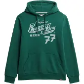 Superdry Leather&boot Co Script Huvtröja