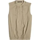 G-Star Stand Up Collar Top - Beige - Women