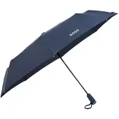 HUGO BOSS Monogram-canopy pocket umbrella in navy