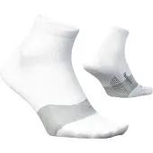Feetures Elite Ultra Light Quarter White Socks, Size M