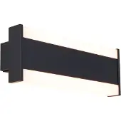 QAZQA Modern Vägglampa Svart 30cm inkl. LED CCT IP54 - Vanya