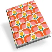 Adlibris Anteckningsbok A5 Fåglar & Tulpaner KATE RHEES