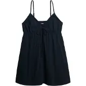 Superdry för kvinnor. W8012023A Broderie Cami Miniklänning marinblå (M), Casual, Bomull, Ärmlös / Hängselbyxor, Marino