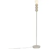 QAZQA Retro golvlampa beige med matt glas - Fedde