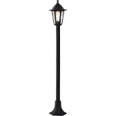 QAZQA Klassisk utomhusstolpe svart 122 cm IP44 - New Haven Hammered