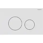 Geberit Manöverplatta Sigma40 rund matt vit