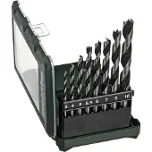 Metabo Borrsats för trä 8-elements drill set; 3-10 mm; 8 st.