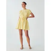 Willa Klänning 'CHAR TUCKED DRESS' gul