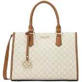Kazar Handväska ljusbeige / choklad / off-white
