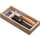 Opinel Olive Wood No08 + sheath NoColour