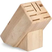Zeller träknivställ/knivblock - 25x22x13 cm,