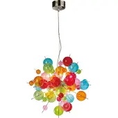 Näve Glas pendellampa AURINIA, dimbar, Multifärgad, Vardagsrum / matsal, Glas, Ungt boande, Pendellampa