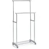 Zeller reglerbar garderob, 2 stänger, 170 cm