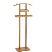 Zeller galge för kostym/kläder i bambu, 45x24x111 cm