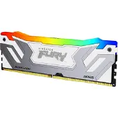 Kingston FURY Renegade RGB - DDR5 - modul - 24 GB - DIMM 288-pin - 4200 MHz / PC5-67200 - CL40 - 1.45 V - ej buffrad - on-die ECC - vit och silver