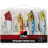 DAM Fishing DAM Topwater Popper 4-pack with Box 7-9cm