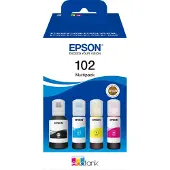 Epson C13T03R640 102 EcoTank Multipack Påfyllning Original Svart, Cyan, Gul, Magenta 337 ml
