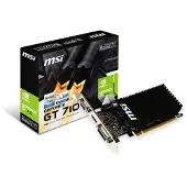 MSI GT 710 2GD3H LP - Grafikkort - GF GT 710 - 2 GB DDR3 - PCIe 2.0 x16 låg profil - DVI, D-Sub, HDMI