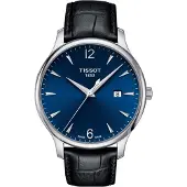 Tissot Tradition Blå/Läder 42 mm
