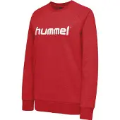 Hummel Go Cotton Logo Sweatshirt - Röd Dam, storlek X-Small