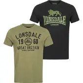 Lonsdale Bangor T-shirt Med Korta ärmar 2 Enheter