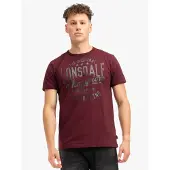 Lonsdale T-shirt 'HAREHILLS' antracit / mörkröd