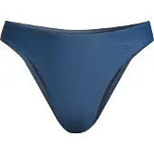 Casall Women's Waffle High Leg Bikini Bottom Deep Ocean