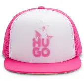 HUGO Kids' foam-front cap with logo print