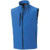 Russell Mens 3 Layer Soft Shell Gilet Jacket (Azure Blue)