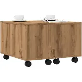 vidaXL Soffbord artisan ek 60x60x38 cm konstruerat trä
