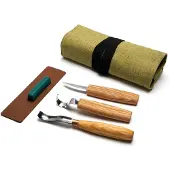 BeaverCraft Tools BeaverCraft S38 Täljkit med Knivrulle