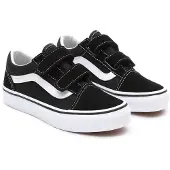 Vans Skor - Old Skool - Svart/Vit m. Velcro - - 34,5 - Skor