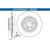 Ate Bromsskiva 24.0122-0324.1, 1 Stycke