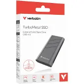 Verbatim TurboMetal - SSD - 1 TB - extern (portabel) - USB4 (USB-C kontakt)
