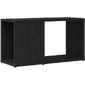 vidaXL TV-bänk svart ek 60x24x32 cm konstruerat trä