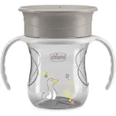 Chicco Mugg 360` För Självständigt Drickande 200ml Grå
