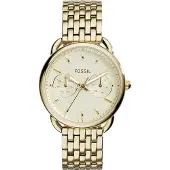 Fossil TAILOR Multifunktionell Roseurtavla Damklocka ES3714 gyllene